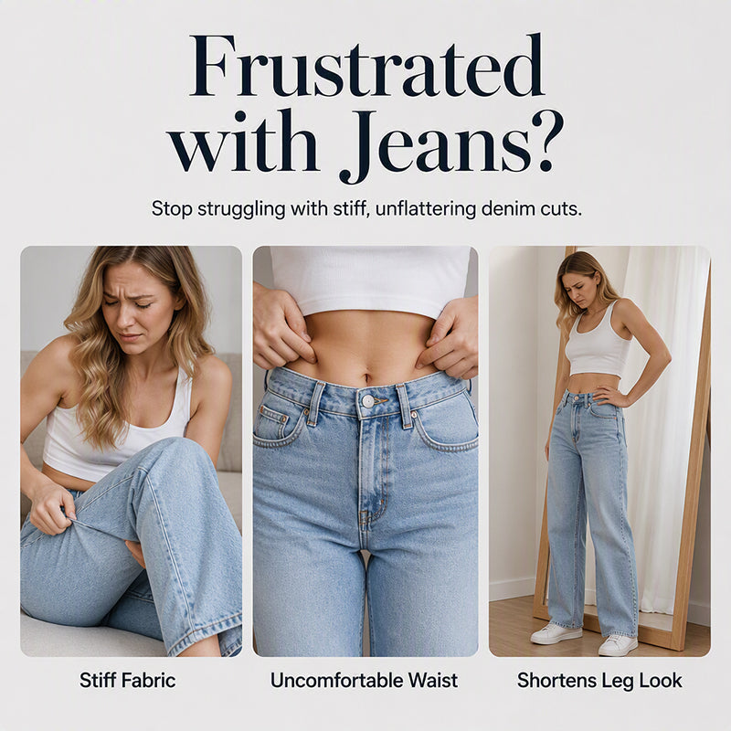 🌸Hot Sale 50% OFF💖Women's Casual Wide Leg Jeans