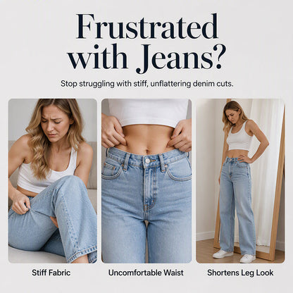 🌸Hot Sale 50% OFF💖Women's Casual Wide Leg Jeans