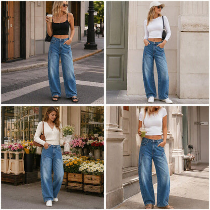 🌸Hot Sale 50% OFF💖Women's Casual Wide Leg Jeans