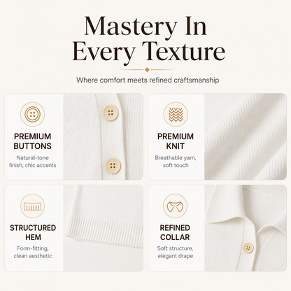 🌸Hot Sale 50% OFF💖Women's Elegant Lapel Collar Knit Sweater