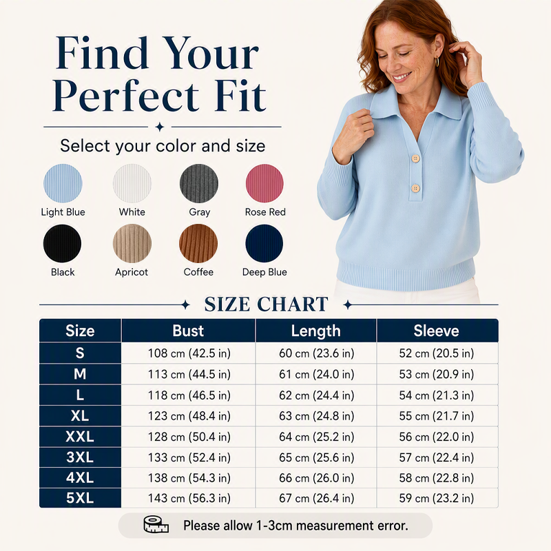 🌸Hot Sale 50% OFF💖Women's Elegant Lapel Collar Knit Sweater