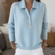 🌸Hot Sale 50% OFF💖Women's Elegant Lapel Collar Knit Sweater