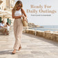 🌸Hot Sale 50% OFF💖Women's Casual High Waisted Wid-Leg Pants
