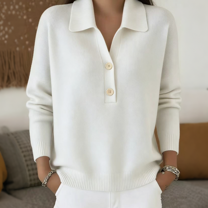 🌸Hot Sale 50% OFF💖Women's Elegant Lapel Collar Knit Sweater