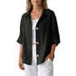 🌸Hot Sale 50% OFF💖Women's Retro Loose-Fit Button-Down Shirt