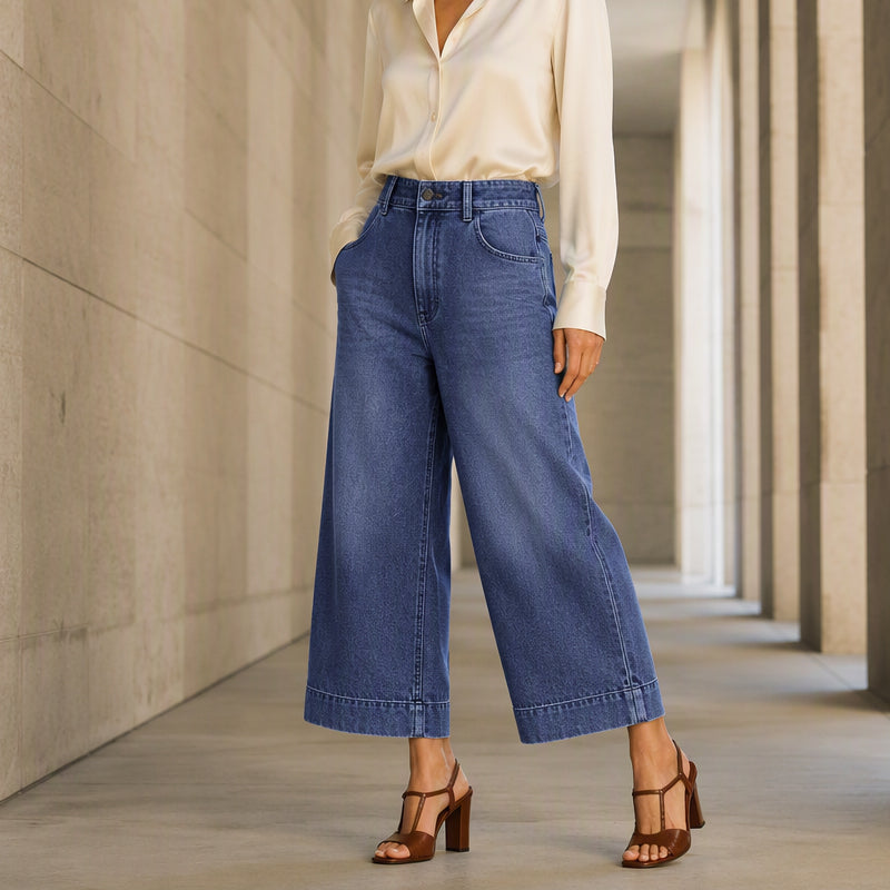 🌸Hot Sale 50% OFF💖Women's Casual Straight-Leg Cropped Jeans
