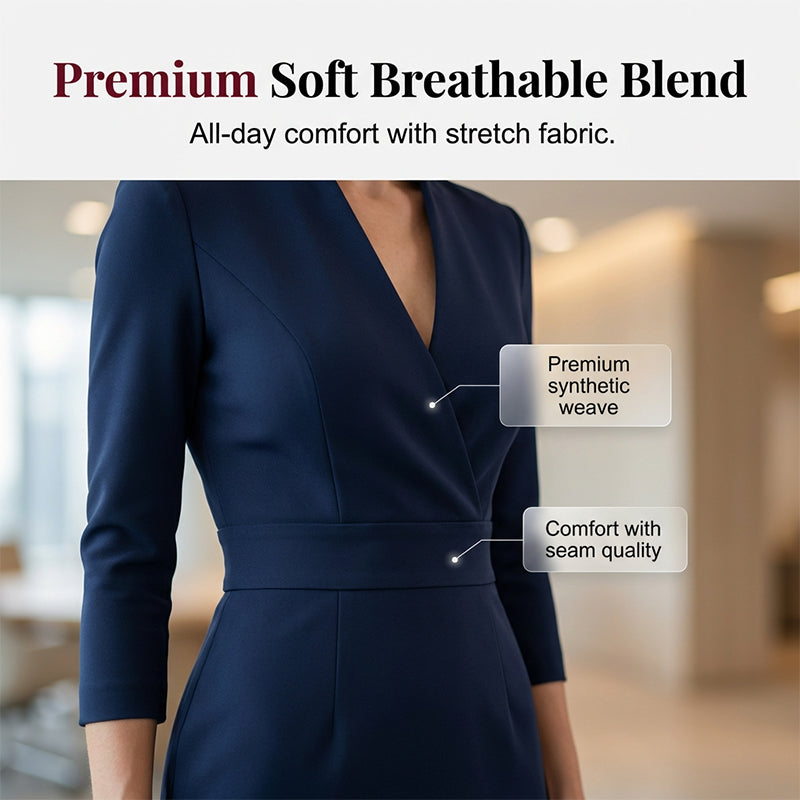 🌸Hot Sale 50% OFF💖Elegant Stand Collar V-Neck Bodycon Dress