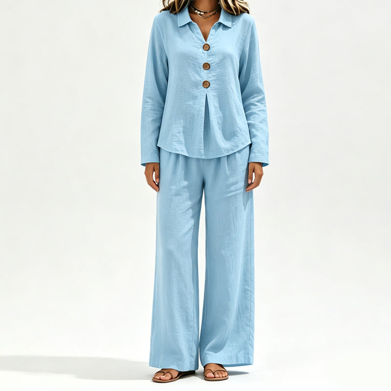 🌸Hot Sale 50% OFF💖Women's Casual Long-Sleeve Top & Pants 2-Piece Set