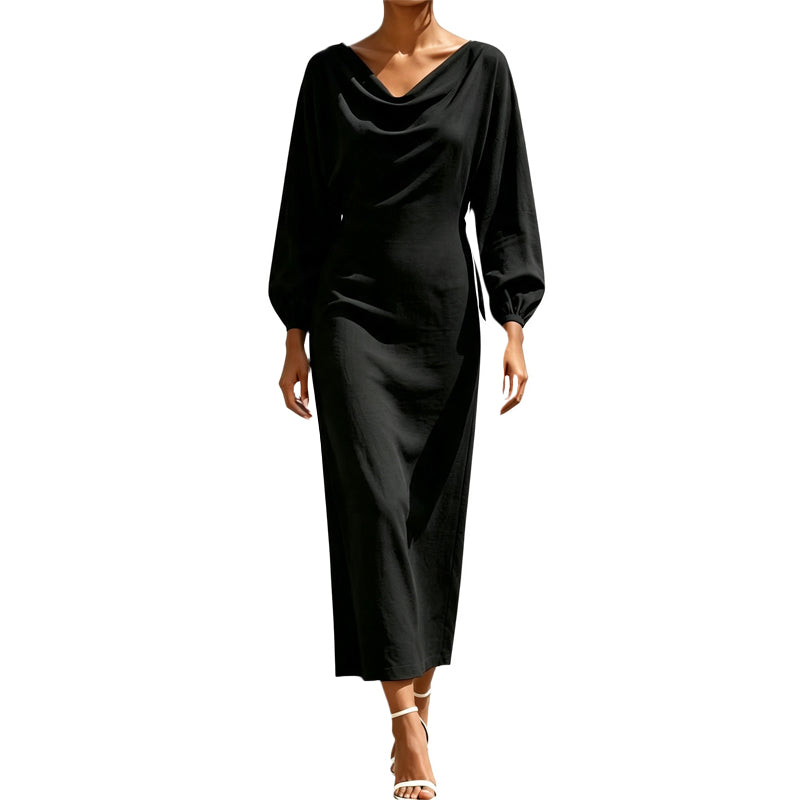 💃New Collection – 50% OFF🔥🛍️Elegant women's dress with a cowl neck