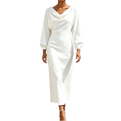 💃New Collection – 50% OFF🔥🛍️Elegant women's dress with a cowl neck