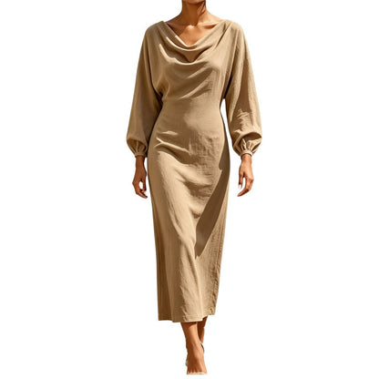 💃New Collection – 50% OFF🔥🛍️Elegant women's dress with a cowl neck