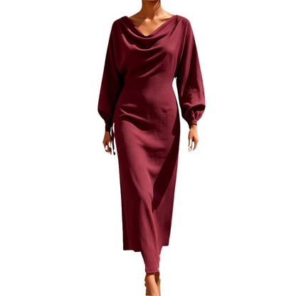 💃New Collection – 50% OFF🔥🛍️Elegant women's dress with a cowl neck
