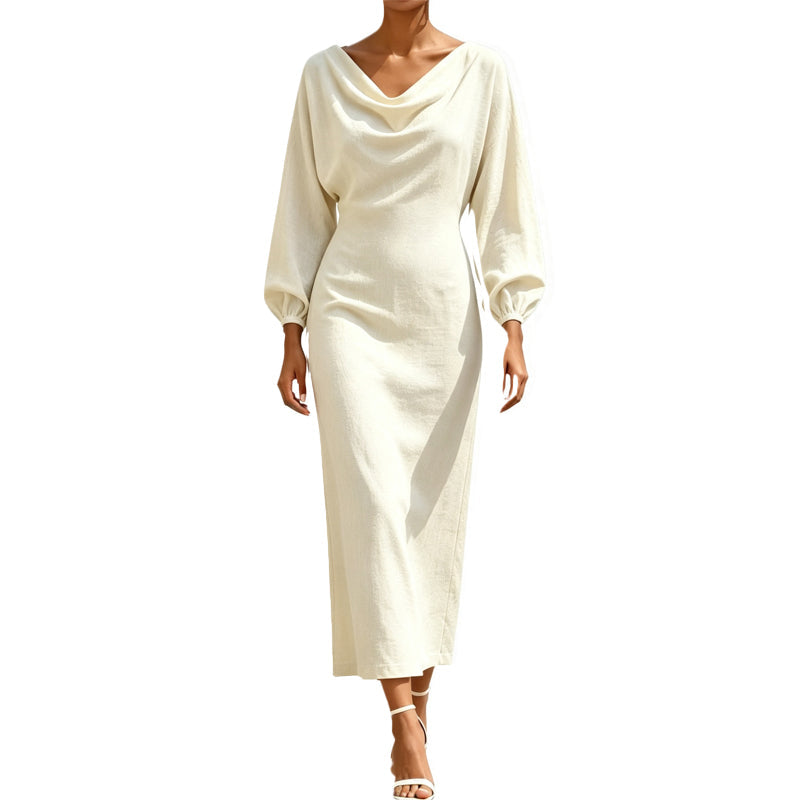 💃New Collection – 50% OFF🔥🛍️Elegant women's dress with a cowl neck