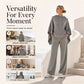 🌸Hot Sale 50% OFF💖Women's Loose Hooded Cape Top & Wide-Leg Pants Set