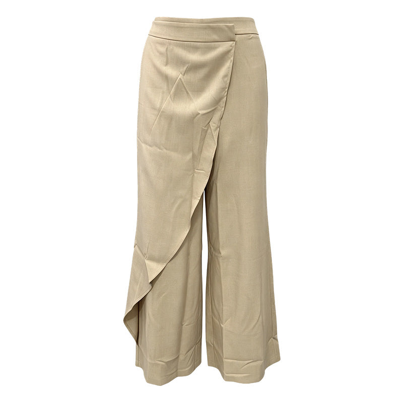 🌸Hot Sale 50% OFF💖Women's High Waisted Asymmetric Wrap Suit Pants