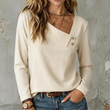 ✨Hot Sale 50% OFF!Women's Chic Asymmetrical V-Neck Top