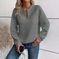 🌸50% OFF💖Women's Textured V-Neck Long Sleeve Top