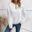 🌸50% OFF💖Women's Textured V-Neck Long Sleeve Top