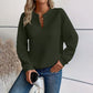 🌸50% OFF💖Women's Textured V-Neck Long Sleeve Top