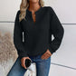 🌸50% OFF💖Women's Textured V-Neck Long Sleeve Top