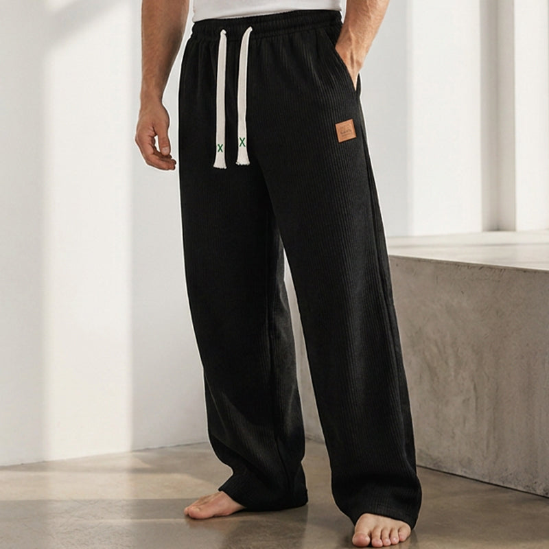 👖💨 Men's Casual Wide Leg Sweatpants-Soft Fabric,Relaxed Fit, Adjustable Waist