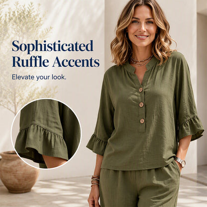 🌺50% OFF! ✨Women's Casual Top & Pants Two-Piece Set