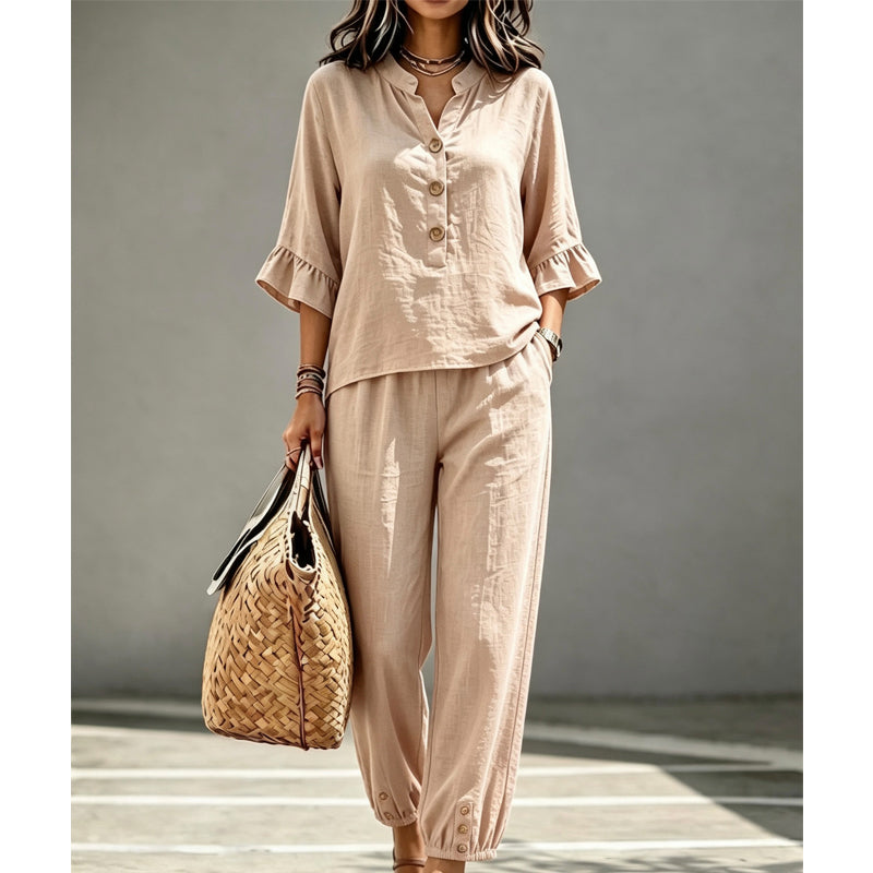 🌺50% OFF! ✨Women's Casual Top & Pants Two-Piece Set