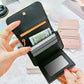 💕RFID Blocking Short Wallet for Women, Mini Card Holder Purse with Key Ring, Coin Pocket & ID Window👛