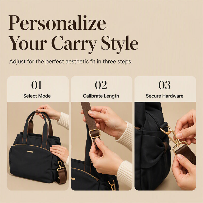 📢📢50% OFF !! ⏰Casual Canvas Tote Bag with Pleated Side Pockets for Women