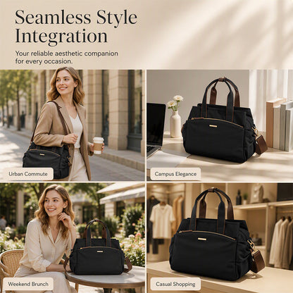 📢📢50% OFF !! ⏰Casual Canvas Tote Bag with Pleated Side Pockets for Women