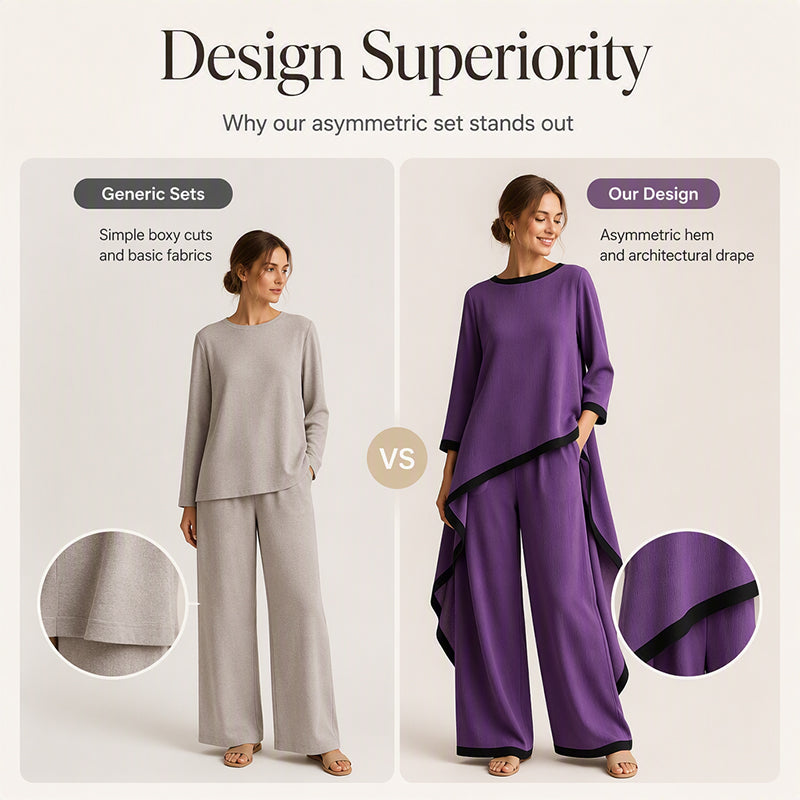 🔥New Arrivals & Special Offers-Women's Casual Tunic and Wide Leg Pants Set