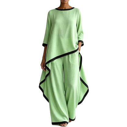 🔥New Arrivals & Special Offers-Women's Casual Tunic and Wide Leg Pants Set