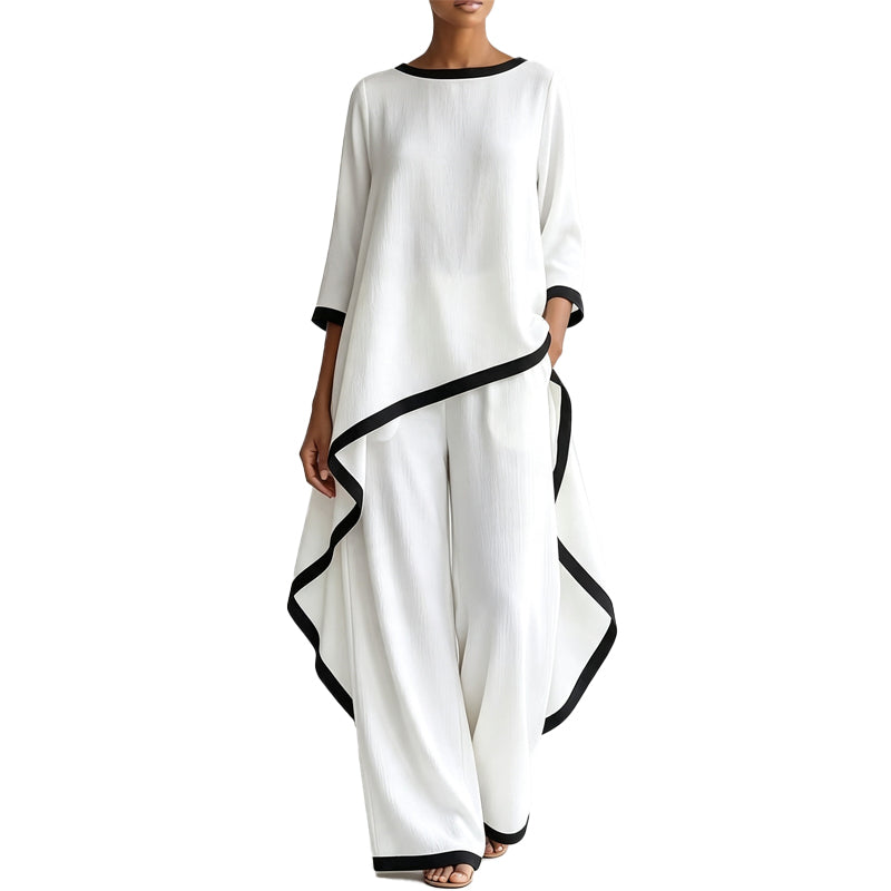 🔥New Arrivals & Special Offers-Women's Casual Tunic and Wide Leg Pants Set