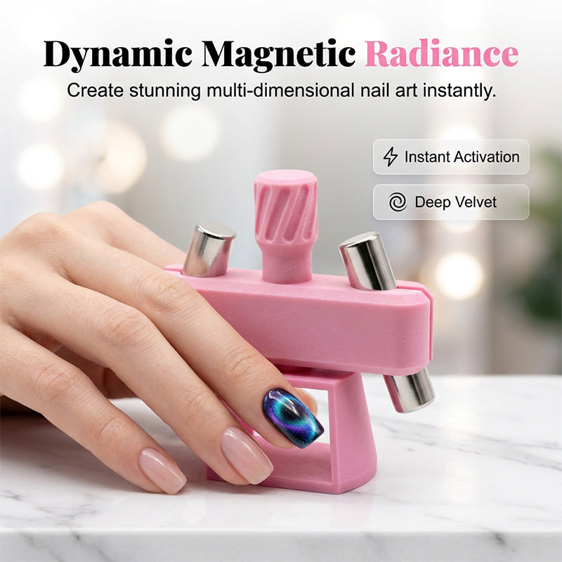 ✨Hot Sale 50% OFF! 🌺Rotating Cat-Eye Nail Magnet Tool
