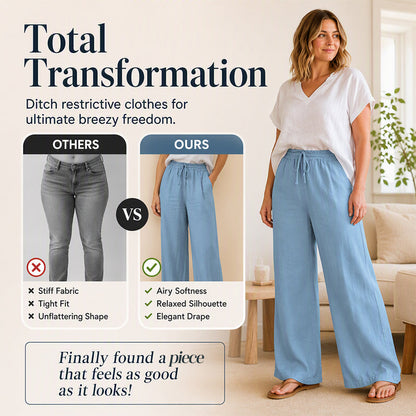 👖Women's Casual Drawstring Wide-Leg Pants