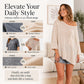 🌸Hot Sale 50% OFF💖Women's Casual Cozy Crewneck Knit Top