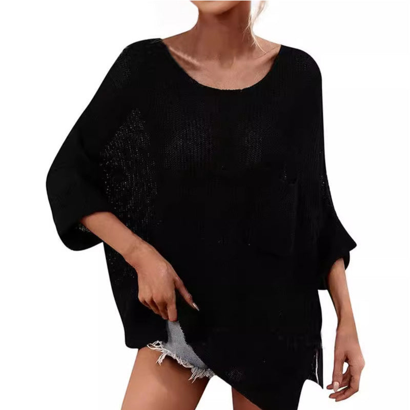 🌸Hot Sale 50% OFF💖Women's Casual Cozy Crewneck Knit Top