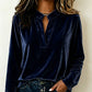 🌸Hot Sale 50% OFF💖Women's Elegant Velvet V-Neck Top