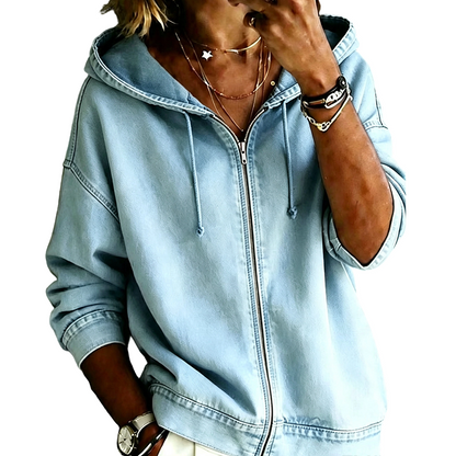 🎁New Arrivals 50% OFF💥Women's Relaxed Zip Hoodie Jacket – Relaxed Fit Everyday Layer For Effortless Casual Style 🤍