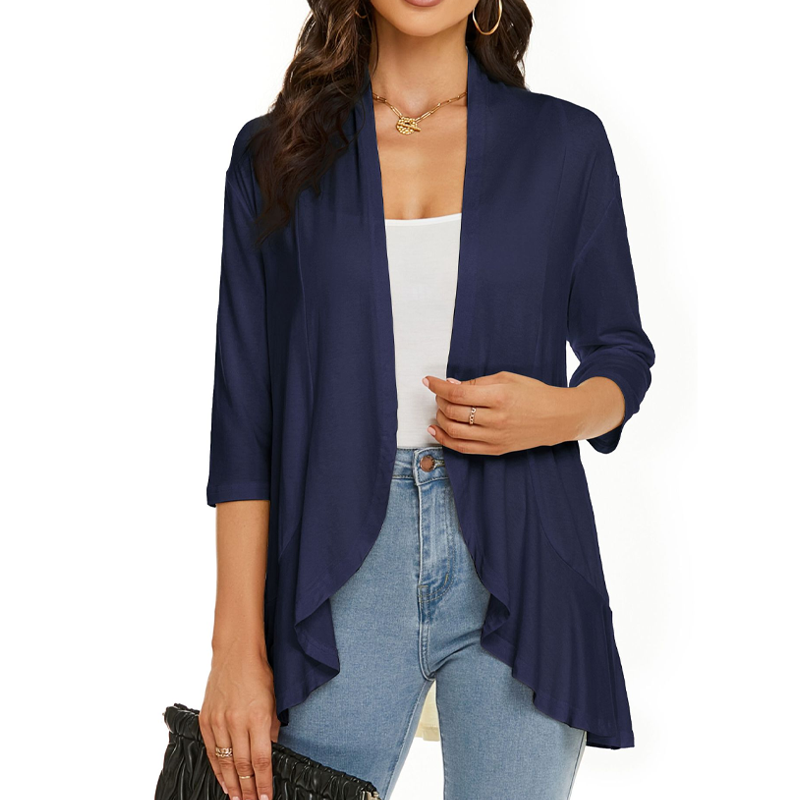 🔥Hot Sale 50% OFF🌸Women's 3/4 Sleeve Open Front Cardigan