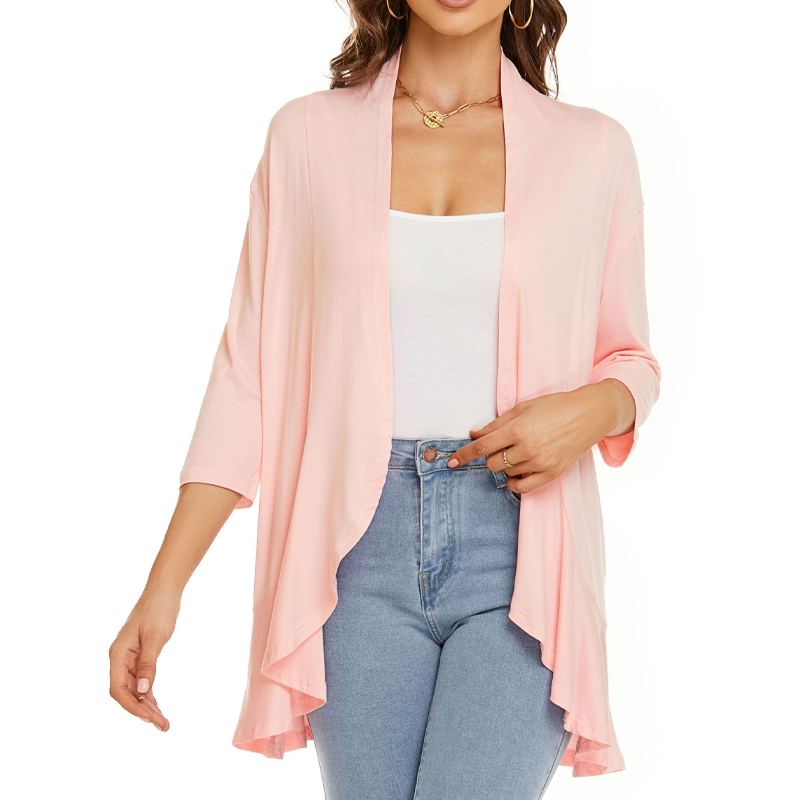 🔥Hot Sale 50% OFF🌸Women's 3/4 Sleeve Open Front Cardigan