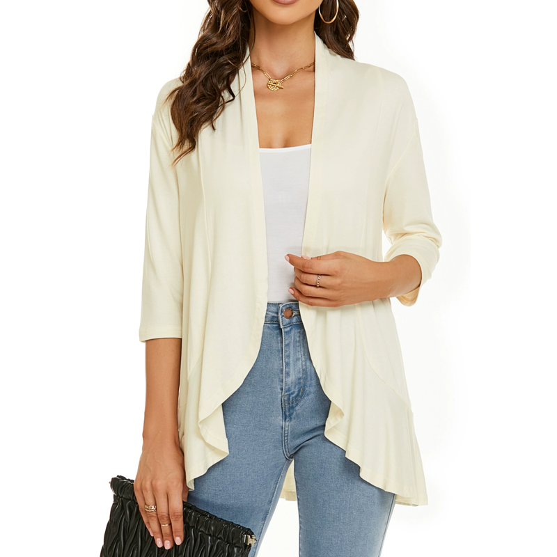 🔥Hot Sale 50% OFF🌸Women's 3/4 Sleeve Open Front Cardigan