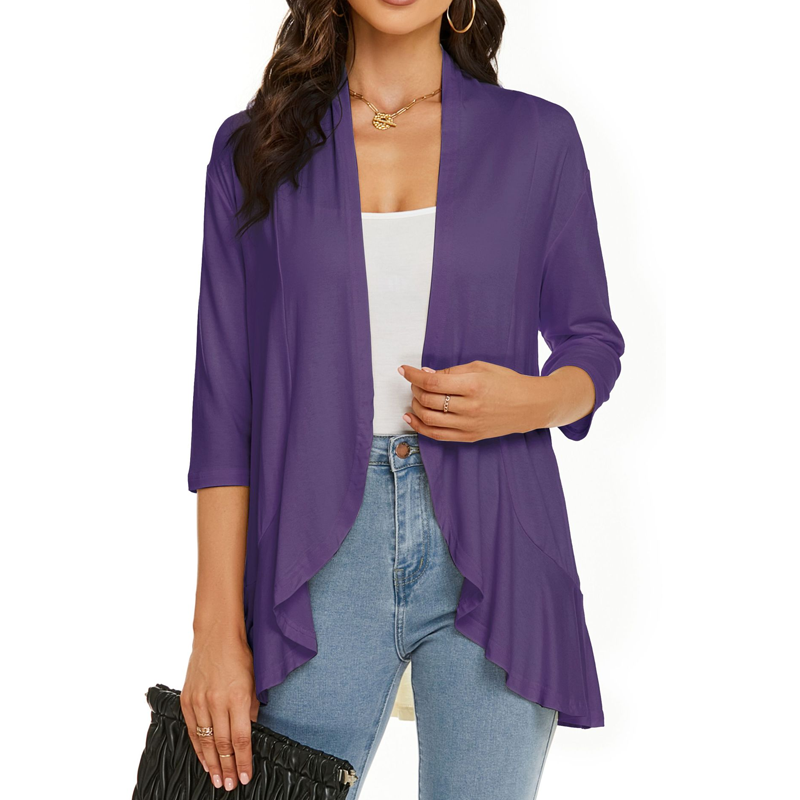 🔥Hot Sale 50% OFF🌸Women's 3/4 Sleeve Open Front Cardigan