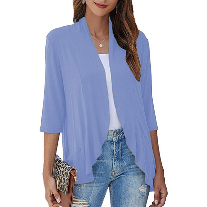 🔥Hot Sale 50% OFF🌸Women's 3/4 Sleeve Open Front Cardigan