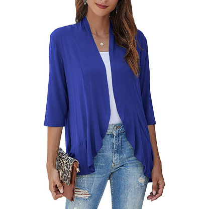 🔥Hot Sale 50% OFF🌸Women's 3/4 Sleeve Open Front Cardigan