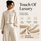 ✨Hot Sale 50% OFF 👖Women's Casual Cropped Top & Wide Leg Pants Set