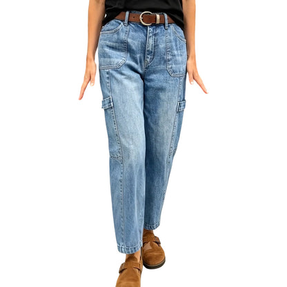 👖 New arrival ✨ Women’s high-quality multi-pocket stretch casual jeans