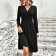 ⏰🍂Autumn Early Bird Sale-Women's Elegant V-Neck Midi Dress