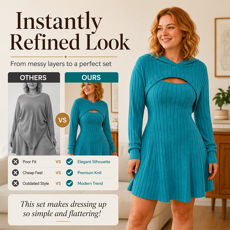 🌸Hot Sale 50% OFF💖Women's 2-Piece Ribbed Knit Outfit