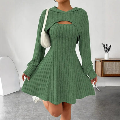 🌸Hot Sale 50% OFF💖Women's 2-Piece Ribbed Knit Outfit